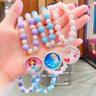Vòng cổ, vòng tay, nhẫn, bông tai cho bé gái - Set trang sức công chúa elsa cho bé gái.