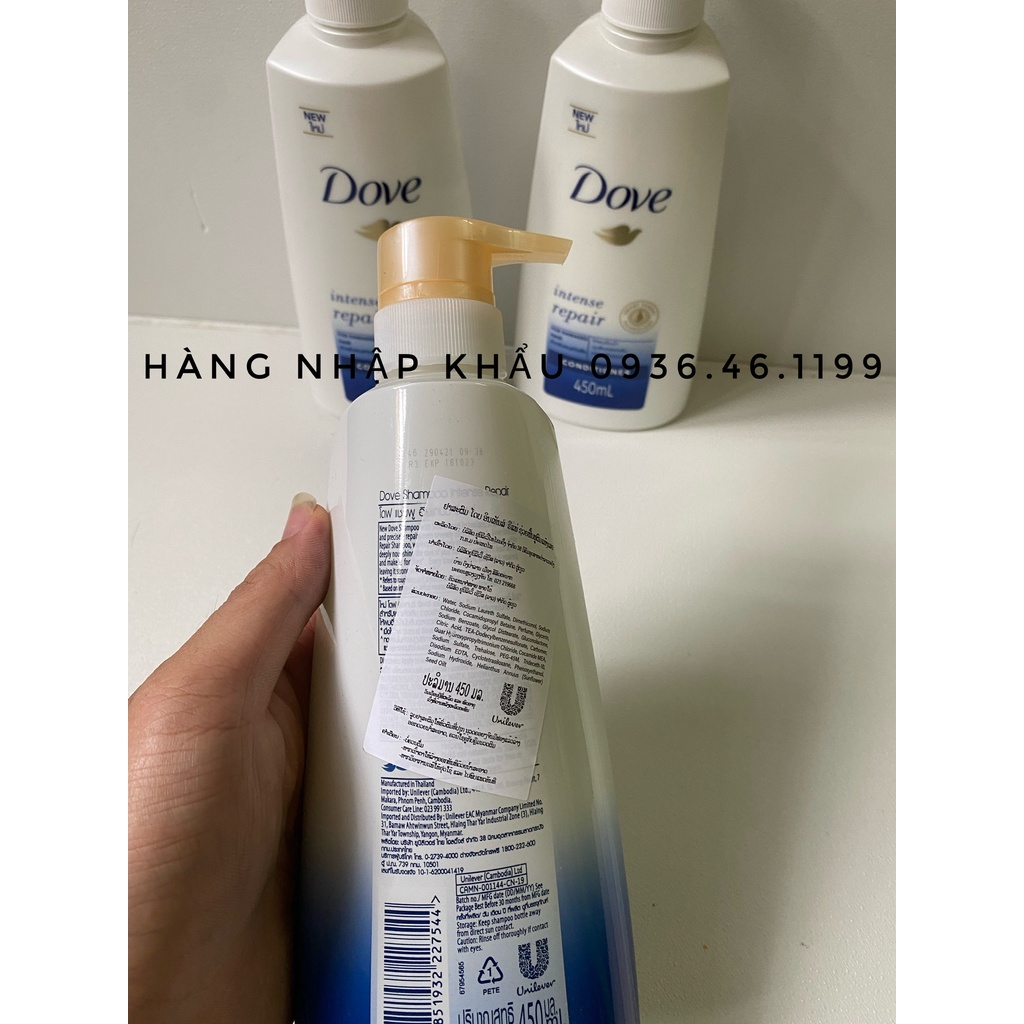 Dầu gội dầu xả tóc Dove Thái Lan