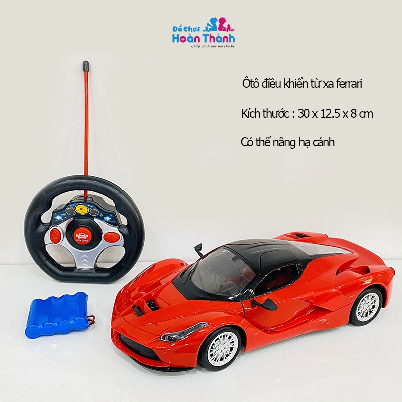 Ô tô điều khiển từ xa Ferrari 1:14 dài 30cm, có tặng kèm pin sạc