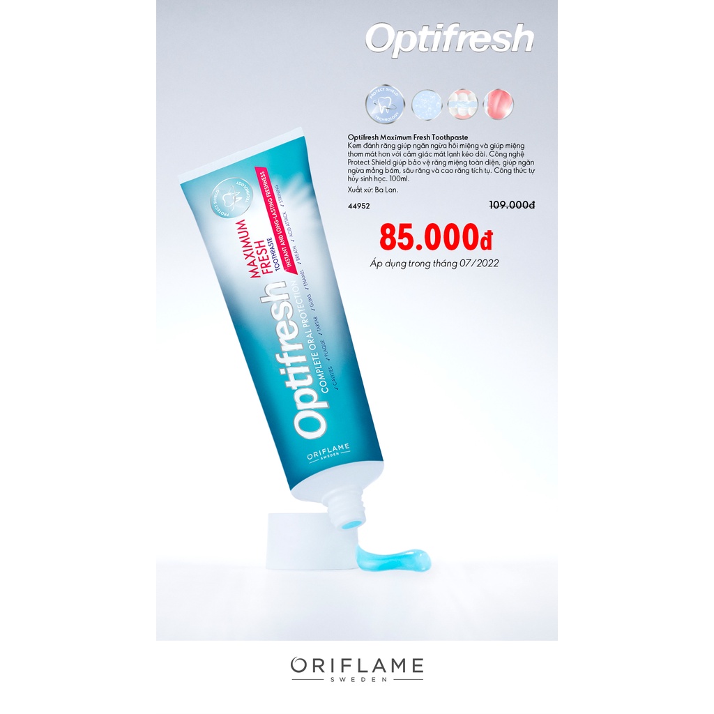 KEM ĐÁNH RĂNG OPTIFRESH MAXIMUM FRESH TOOTHPASTE. Shopee Việt Nam