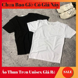Áo thun trơn unisex giá rẻ - basic - áo phông trơn | ảnh thật | video thật