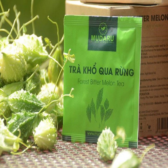 TRÀ KHỔ QUA RỪNG MUDARU KIỂM SOÁT ĐƯỜNG HUYẾT HẠ HUYẾT ÁP MỠ MÁU