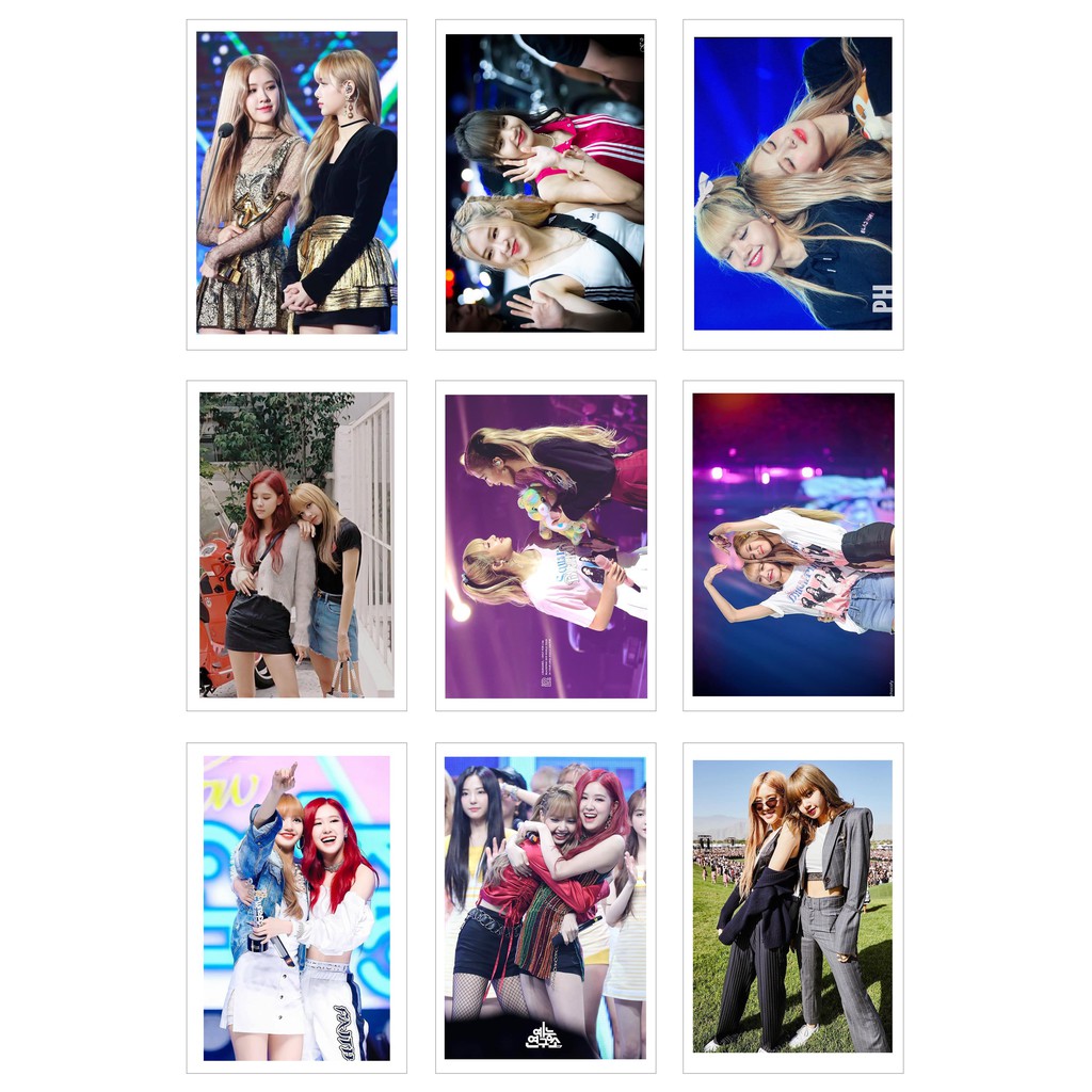 Lomo Card Ảnh Chaelisa ( Rosé &amp; Lisa ) - B.LACK.P.INK ( 36 ảnh)