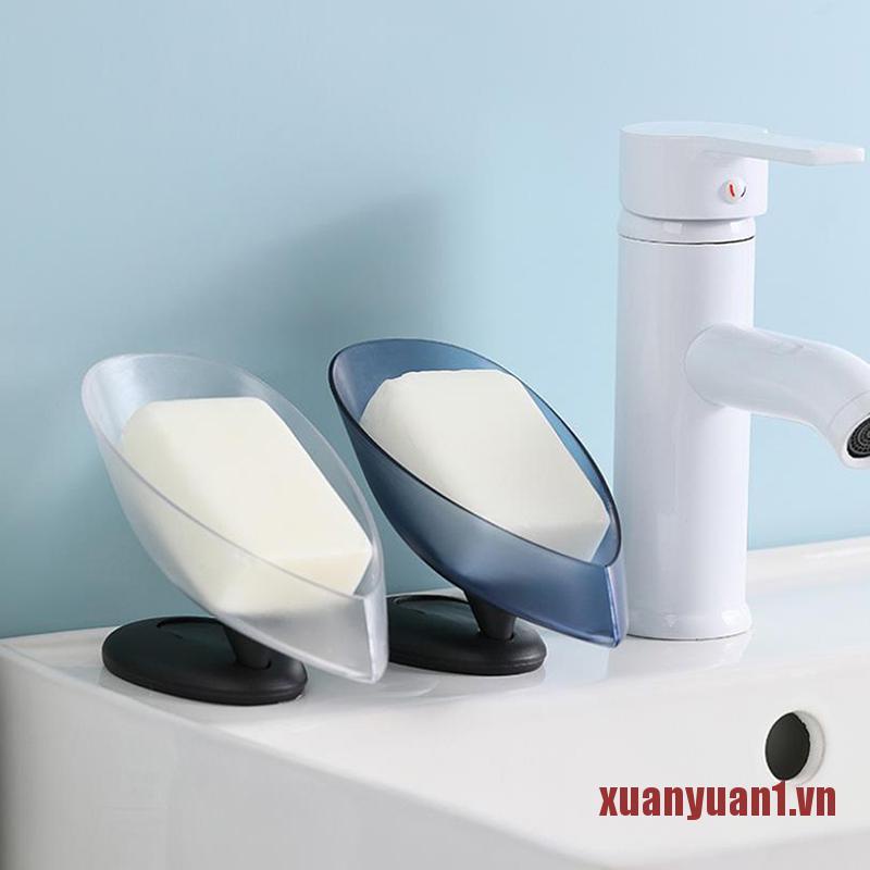 Giá Đỡ Xà Phòng Hình Chiếc Lá Có Giác Hút Tiện Dụng