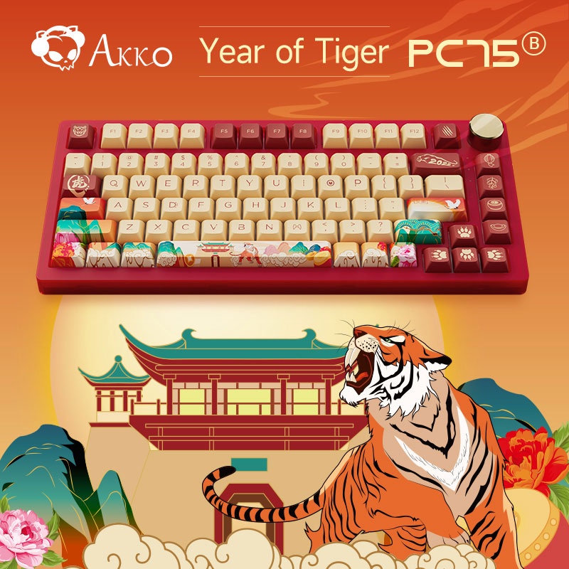 Bàn phím cơ AKKO PC75B Plus Year of Tiger_Hàng chính hãng, bảo hành 12 12 tháng