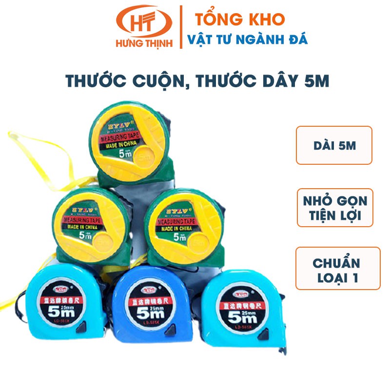 Thước cuộn, thước dây 5M- Thước bản số to đa năng - Thước kéo, thước Land 5M