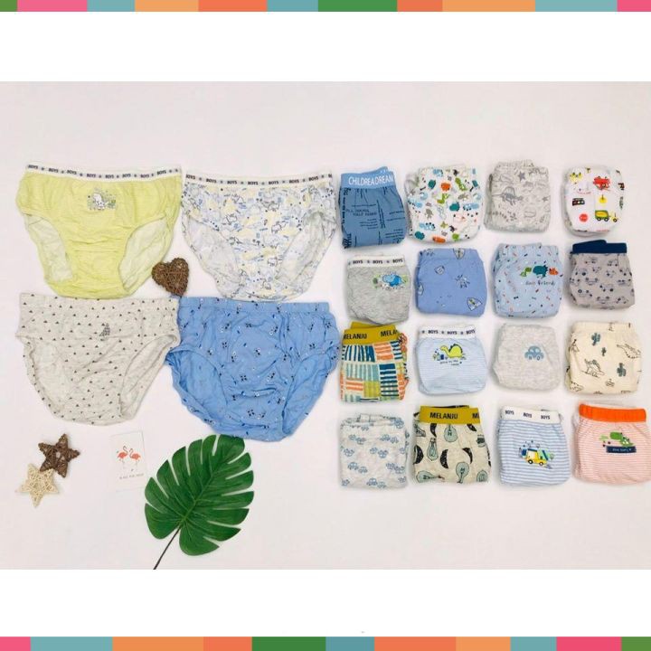 [Siêu Sale - Hàng Lẻ Size] Quần Chip Bé Trai, Size 60-85, Chất Cotton Xuất Hàn Xịn, Mềm, Mát, Nhiều Màu Sắc