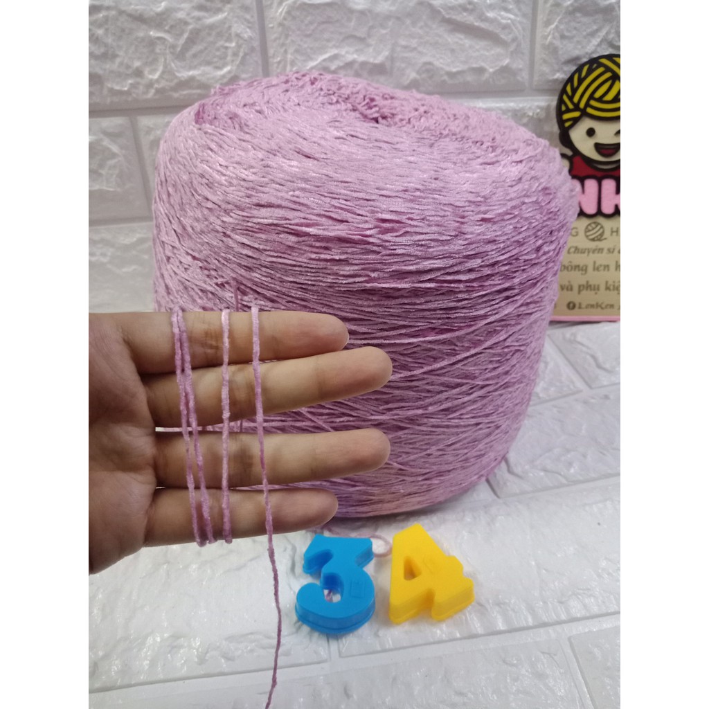 Len nhung lạnh sợi 1mm cuộn 100g