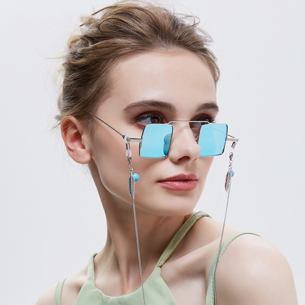 Dây đeo kính đeo khẩu trang kim loại hình lá cây siêu đẹp z07