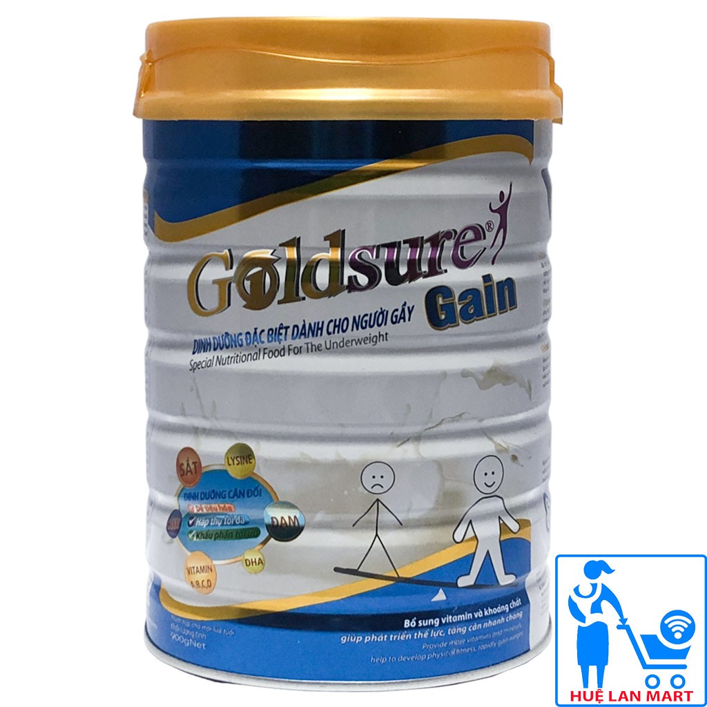 Sữa Bột GoldSure Gain Hộp 900g (Dinh dưỡng đặc biệt dành cho người gầy)