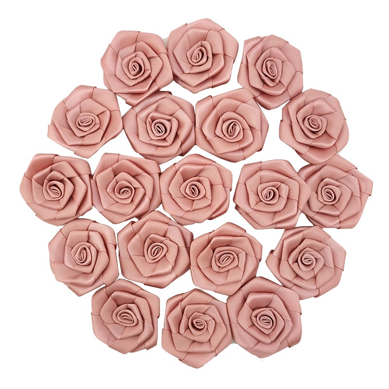 Gói 30 Hoa Hồng Vải Satin 6cm X 6cm