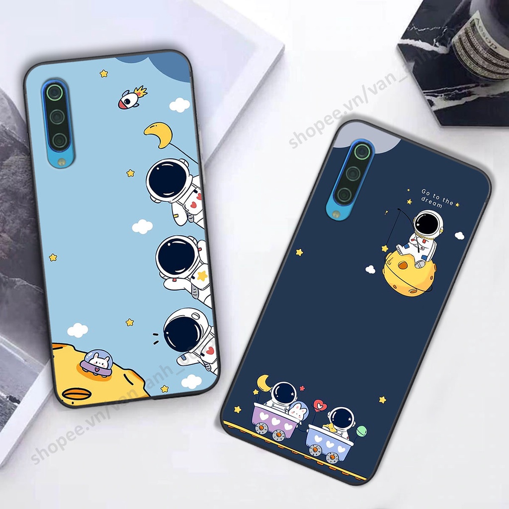 Ốp Xiaomi Mi 9 SE hình bầu trời, phi hành gia đẹp, ốp lưng điện thoại xiaomi viền dẻo cao cấp