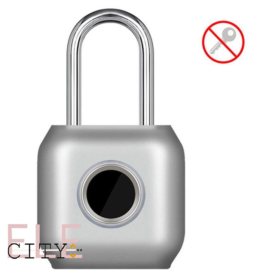 Ele】P6 Mở khóa bằng vân tay tinh khiết Khóa cửa bằng vân tay thông minh Ổ khóa an toàn USB