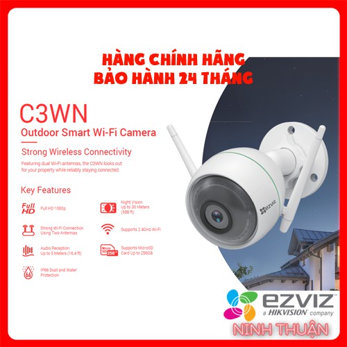 Camera Wifi gắn ngoài trời EZVIZ_CV310WN 1080P/CS-CV310 (C3WN) (1080P) - Hàng chính hãng