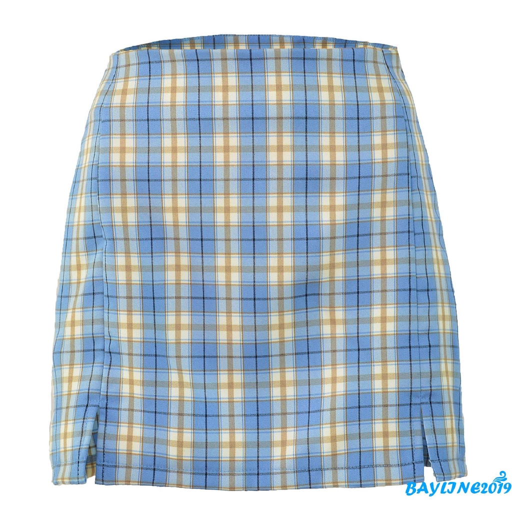 Chân Váy Chữ A Họa Tiết Ca Rô Xinh Xắn Hợp Thời Trang Dành Cho Nữ