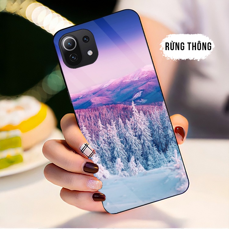 Ốp Lưng XIAOMI MI 11, MI 11 LITE Mặt kính cường lực cao cấp, sáng bóng, chất lượng