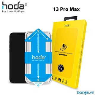 Dán cường lực iphone 15 pro max/15 pro/15 plus/15/14/14 plus/14 pro/14 pro max/13 pro max hoda 2.5d full kèm khung dán