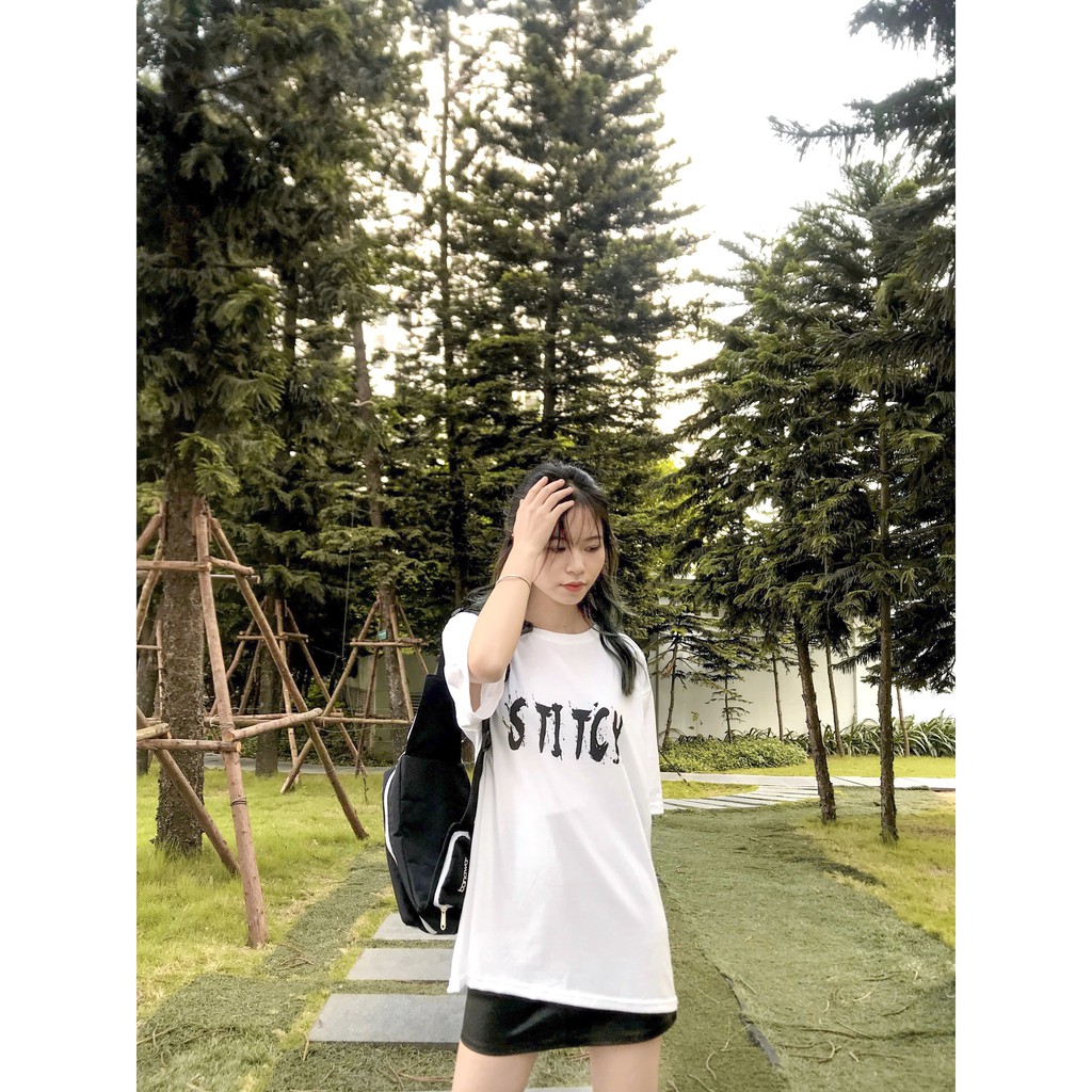 🌵ÁO PHÔNG TAY LỠ TRẮNG SITTCH 🌵 ( KÈM ẢNH THẬT MẪU SHOP CHỤP )