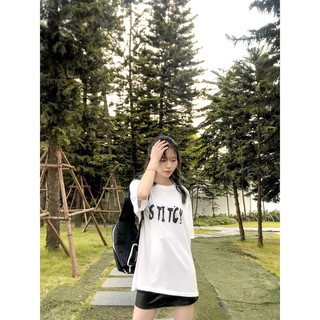 🌵áo phông tay lỡ trắng sittch 🌵