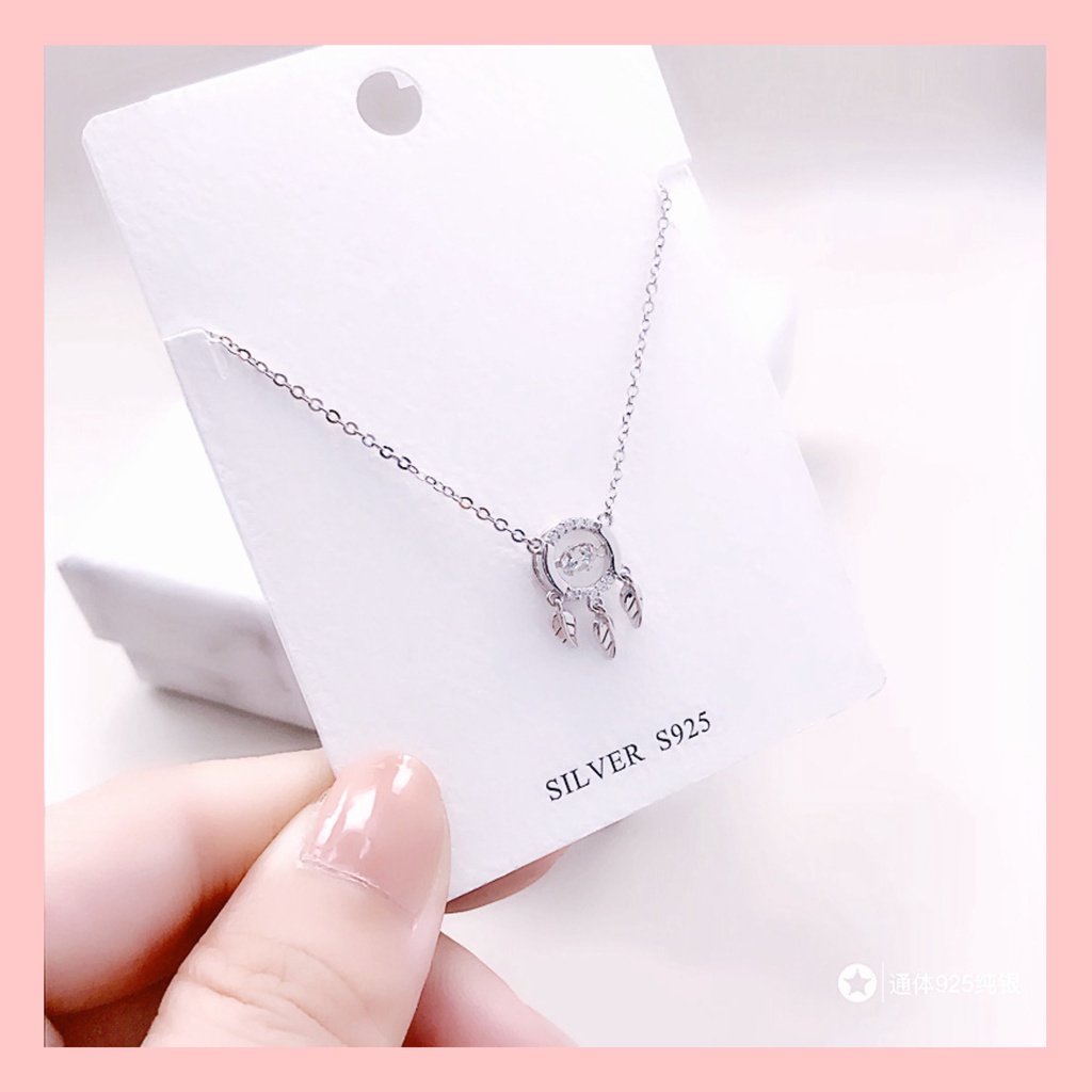 [Mới] Dây chuyền, vòng cổ bạc S925 Charm DreamCatcher Đuổi Bắt Giấc Mơ Dễ Thương, Cao Cấp.