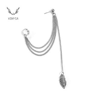 Bông Tai Hình Lá Tua Rua Chất Liệu Hợp Kim XY1