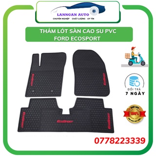 Thảm lót sàn ô tô Ford Ecosport 2015-2021, bộ trải sàn cao su đúc PVC, không mùi dễ dàng vệ sinh giá tốt