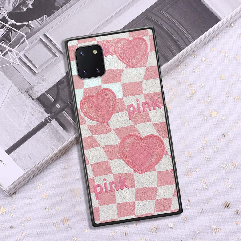 Ốp Samsung Note 10 / Note 10 Plus / Note 10+ caro trái tim cá tính, thời trang siêu đẹp, siêu phong cách