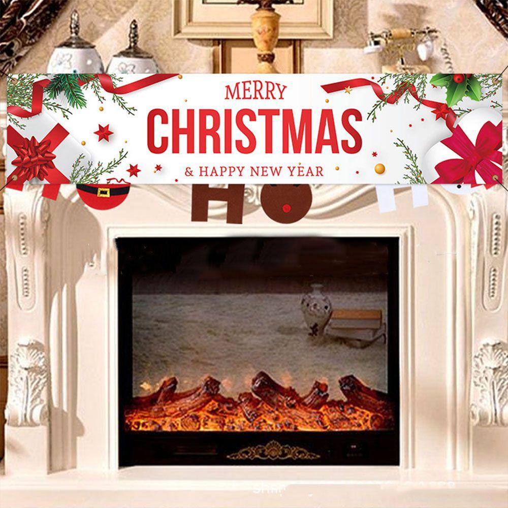 NICKOLAS Cờ Treo Trang Trí Giáng Sinh Năm Mới Bằng Vải Oxford