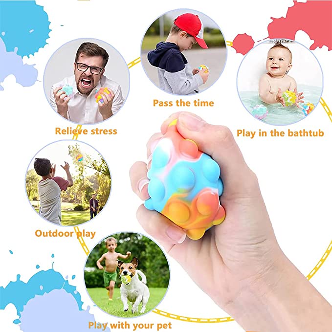 Đồ Chơi Bóp Giảm Stress Hình Thỏ 3D Bằng Silicon Mềm Co Giãn Cho Bé