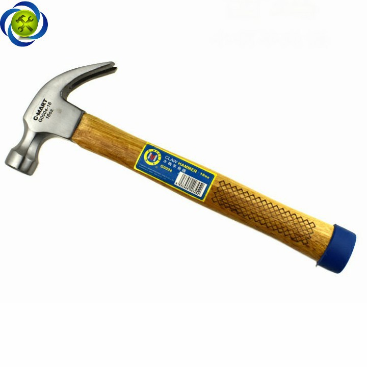 Búa nhổ đinh cán gỗ C-mart G0004-16 16oz