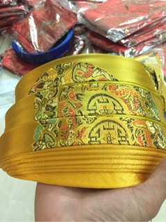 Áo dài gấm bé trai loại 1(gồm khăn áo quần)