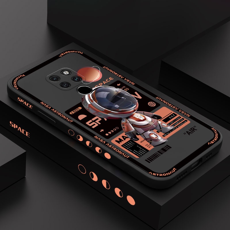 Ốp Điện Thoại Silicon Dẻo Hình Phi Hành Gia Cho Huawei Mate 20 Pro P Smart 2021 Y7A Nova 5t