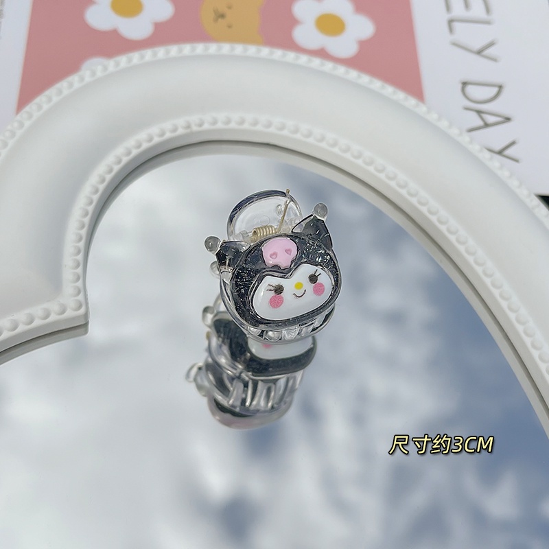 SANRIO Kẹp Tóc Đuôi Ngựa Hoạt Hình Melody Kuromi Purin Dễ Thương Sáng Bóng Ngọt Ngào Cho Bé Gái CFH