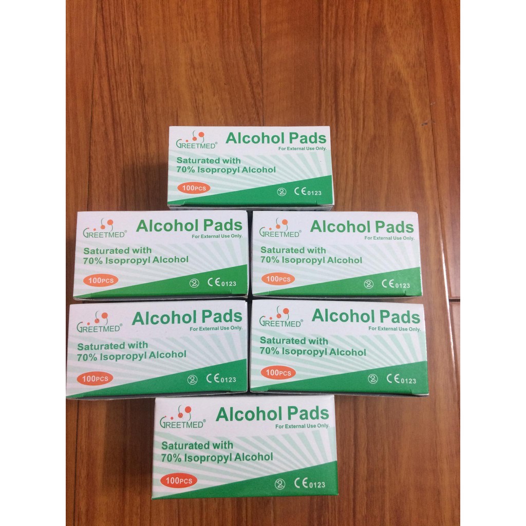 (Q1-HCM) Gạc tẩm cồn tiệt trùng ( Alcohol Pads ) | Bông Tẩm Cồn