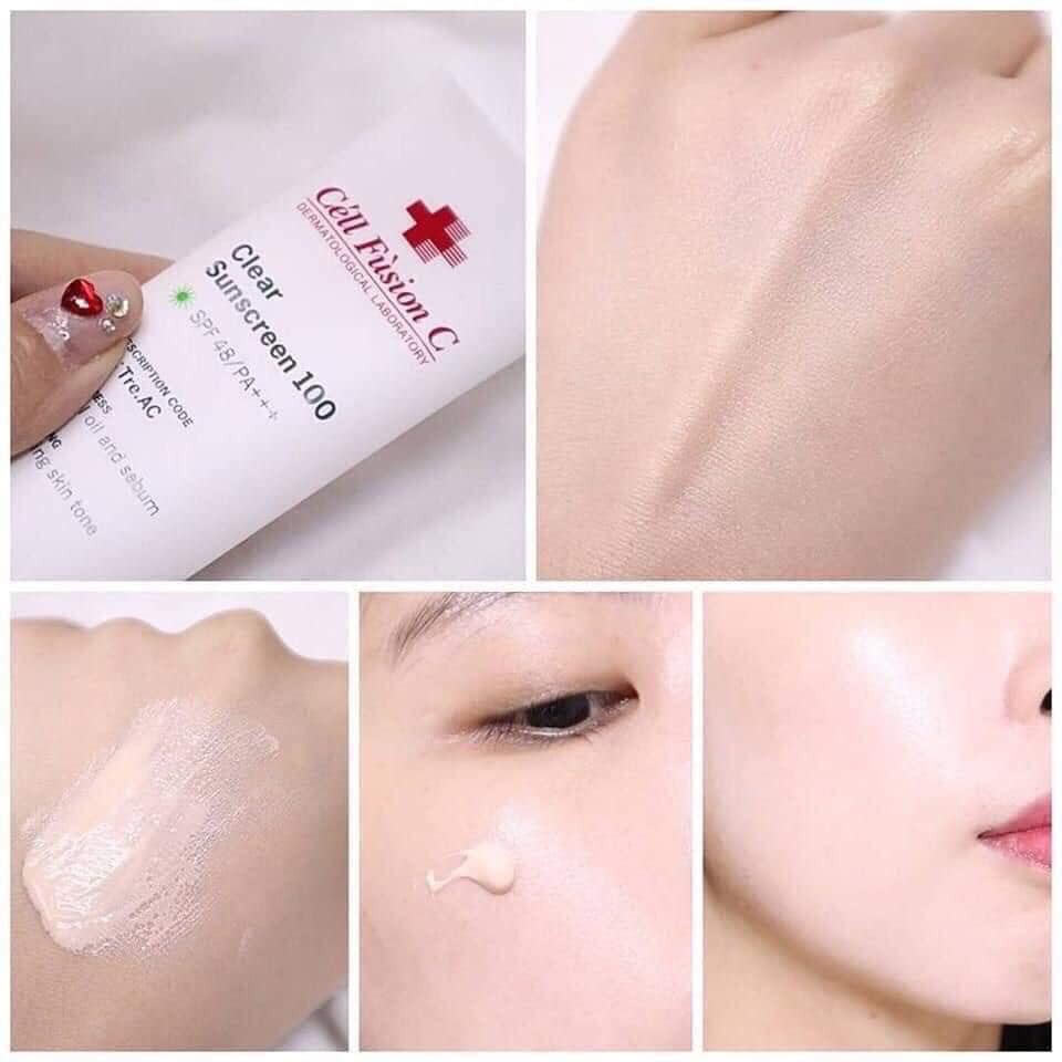 Kem chống nắng Cell Fusion C Laser / Clear / Toning Suncreen SPF 50  PA++++