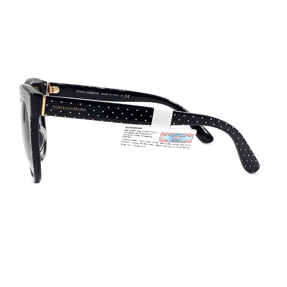 Kính mat thời trang Dolce&amp;Gabbana DG4311F 3126-8G màu sắc thời trang chính hãng, thiết kế dễ đeo bảo vệ mắt