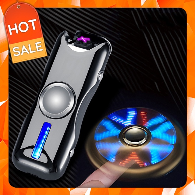 𝐁𝐚̣̂𝐭-𝐋𝐮̛̉𝐚-𝐇𝐨̣̂𝐩-𝐐𝐮𝐞̣𝐭 Hồng Ngoại 915 Sạc Điện Qua Cổng USB Kiểu Dáng Spinner 2 Cánh Tạo 18 Hiệu Ứng Đèn Led Cao Cấp