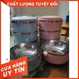 Cặp Lồng Cơm 4 Tầng - Cà Mên Giữ Nhiệt 4 Tầng Lúa Mạch