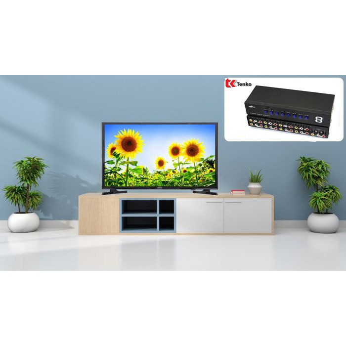 [Mã 252ELSALE hoàn 7% đơn 300K] Bộ Gộp Switch AV 8 vào 1 ra - chính hãng MT-831AV