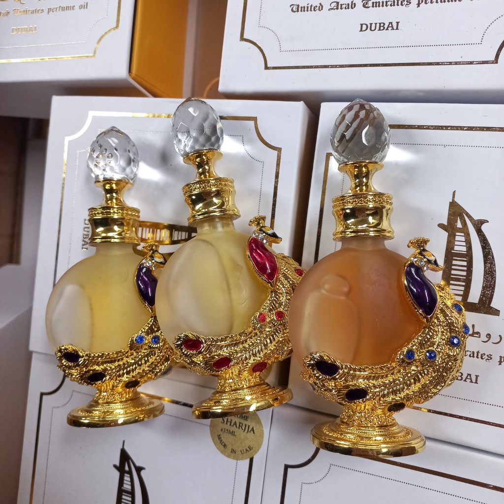 Tinh Dầu Nước Hoa DUBAI Hình Con Công Chất Lượng Tốt