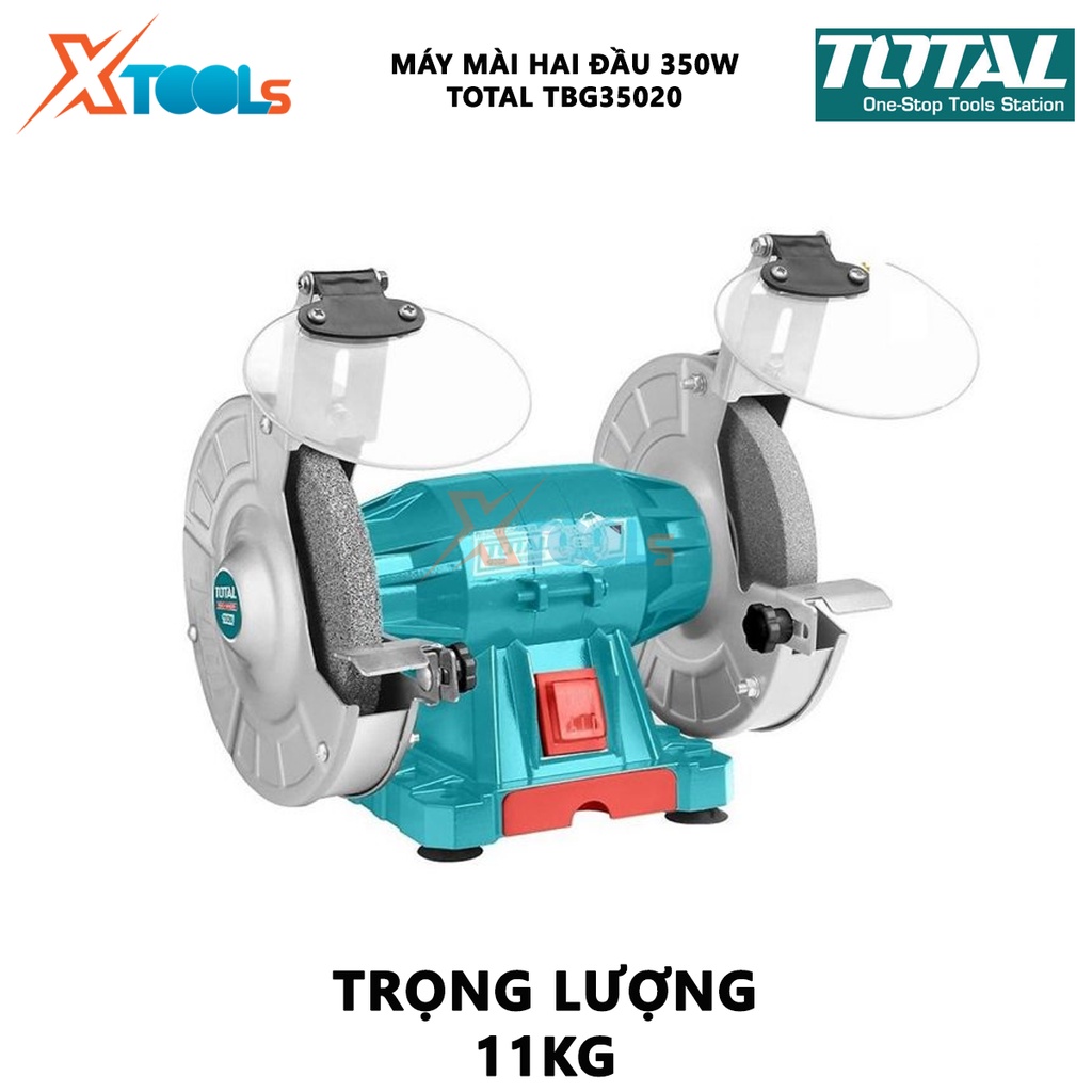 Máy mài hai đá TOTAL loại 150W hoặc 350W, máy mài để bàn 2 đá 220V, Máy mài 2 đá công suất 150W và 350W - chính hãng