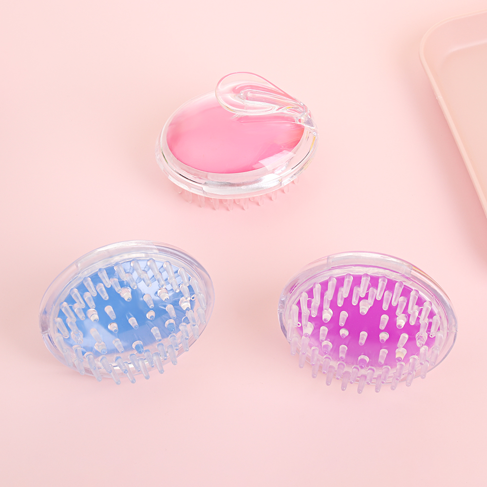 Lược Silicone Chải Tóc Massage Da Đầu Ướt Và Khô Nhiều Màu Thời Trang