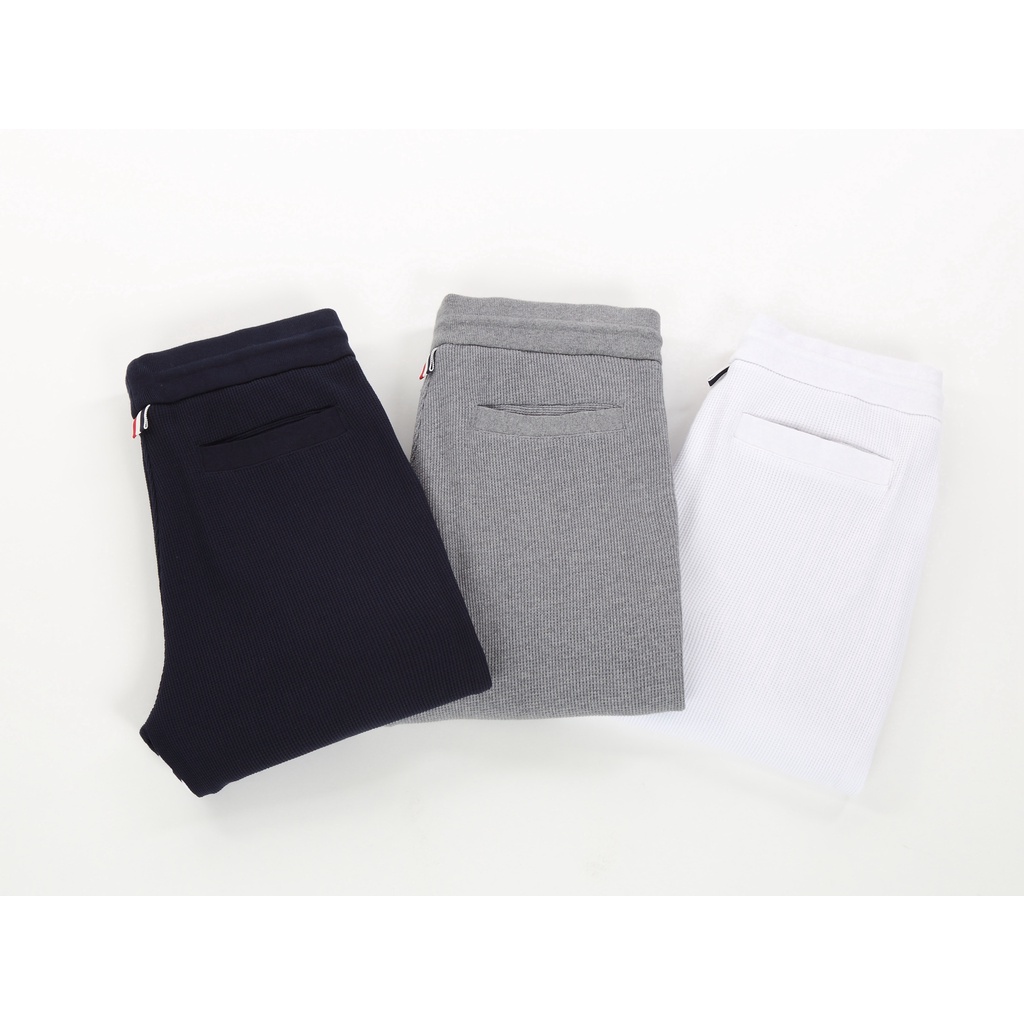 Quần jogger nam nữ form slim fit dáng Unisex Thom Brow.ne 216 chất liệu nhung tăm mềm mại thiết kế kẻ sọc cực thời trang