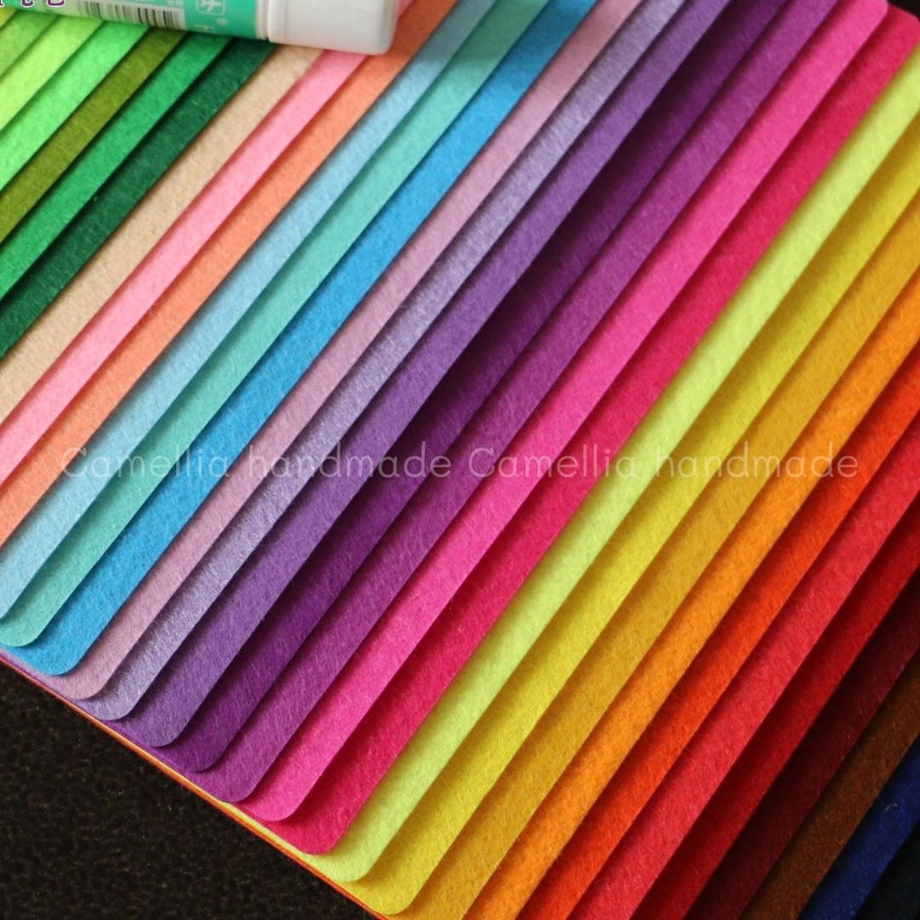 Vải Dạ Nỉ, Vải Dạ Cứng Mầm Non Làm Đồ Handmade Kích Thước 30*30cm