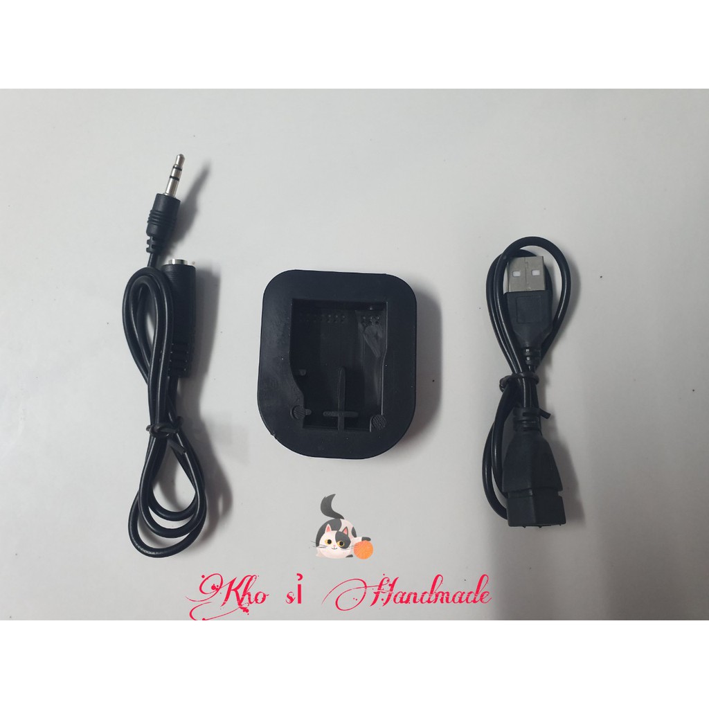 Cổng kết nối USB combo dây cắm sạc, tai nghe tiện ích - Phụ kiện làm túi Handmade