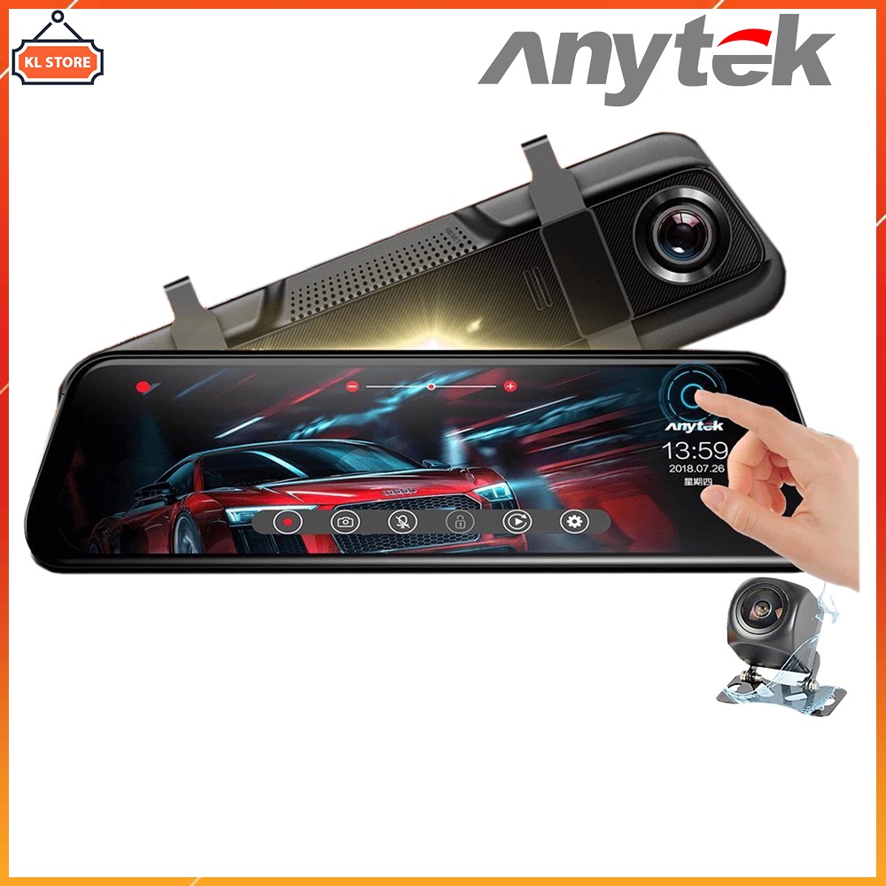 Camera hành trình gương Anytek T12+