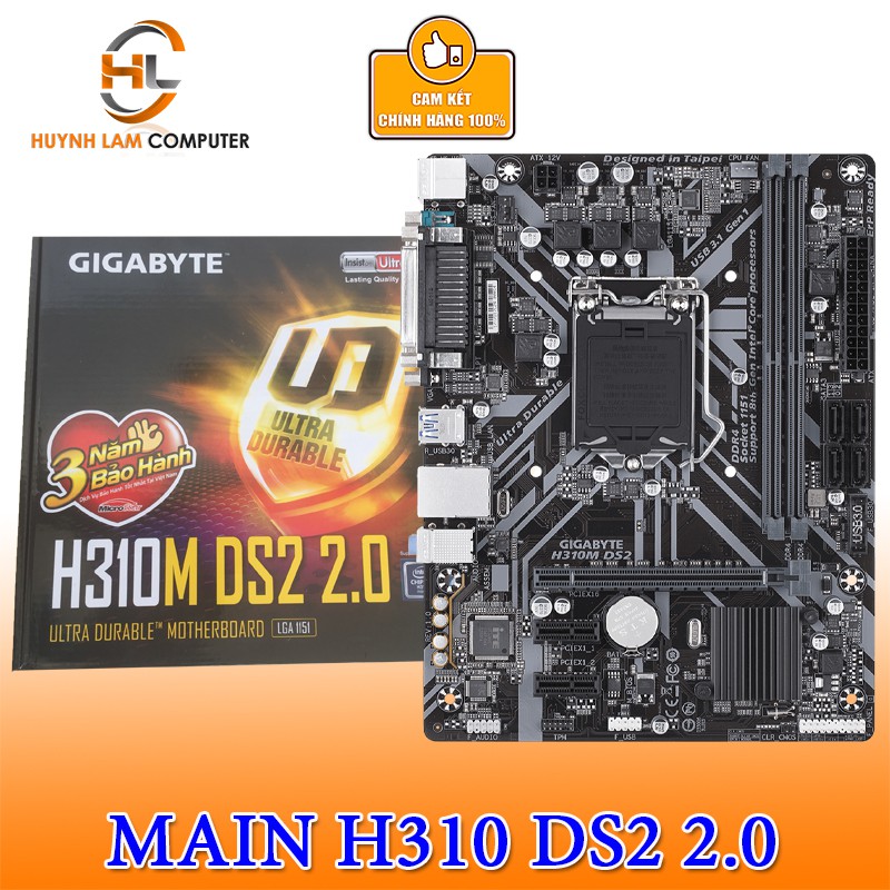 [Mã ELMS05 giảm 5% đơn 300k]Main Gigabyte H310M DS2 Chính hãng Viễn Sơn Phân phối | BigBuy360 - bigbuy360.vn