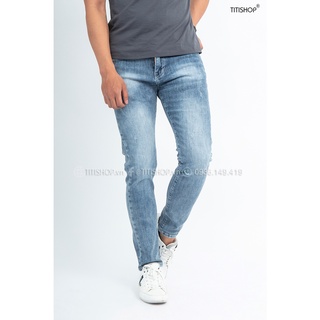 Quần jeans nam titishop qj337 wax cao cấp