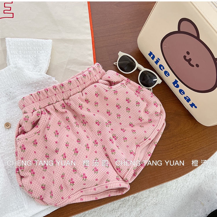 Bộ Đồ Hai Mảnh Áo Hai Dây Và Quần Ngắn In Hình Hoa Phong Cách Hàn Quốc Dành Cho Bé Gái Thời Trang Mùa Hè Hàng Mới 2022
