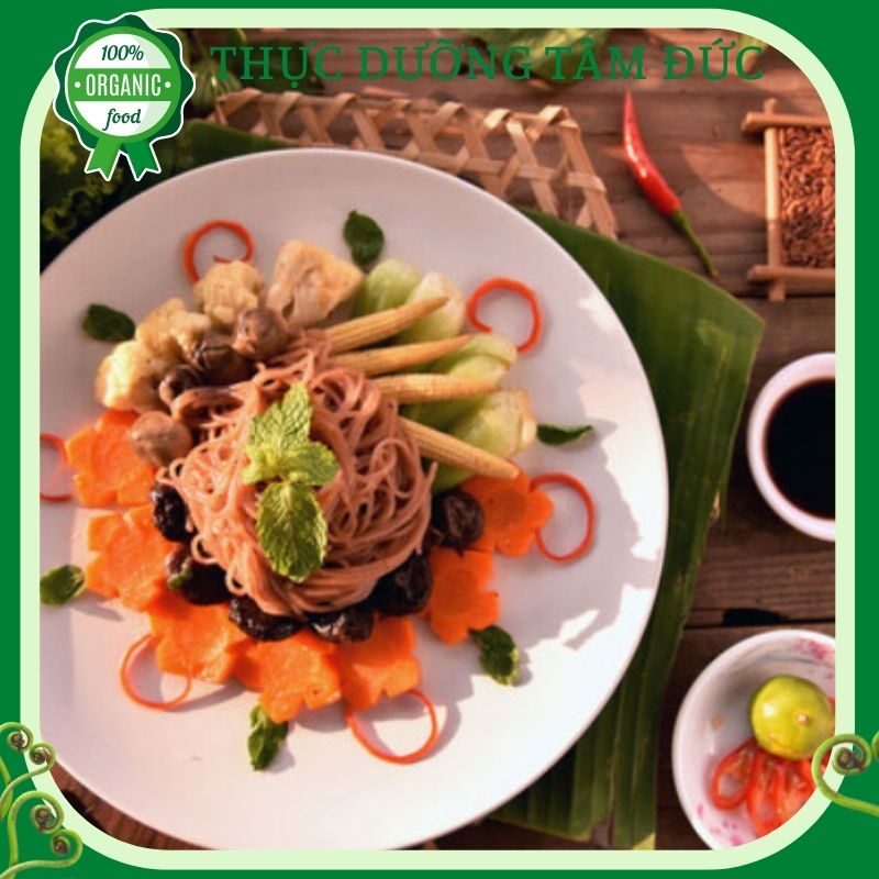 Bún gạo lứt Quy Nguyên thầy Tuệ Hải gói 200g - chùa Long Hương